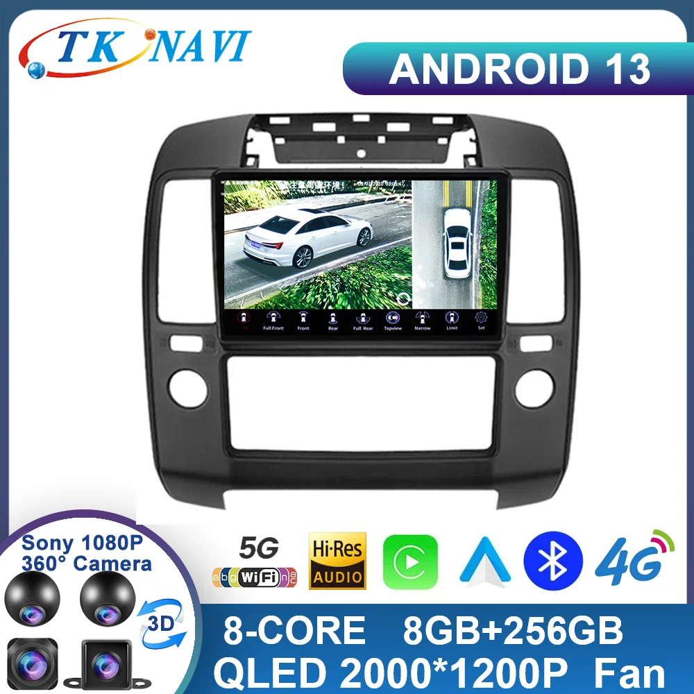 

Android 13 For Nissan Navara 3 D40 2004 - 2010 Car Multimedia Player Intelligent System GPS Built In Carplay 2Din DSP RDS WIFI