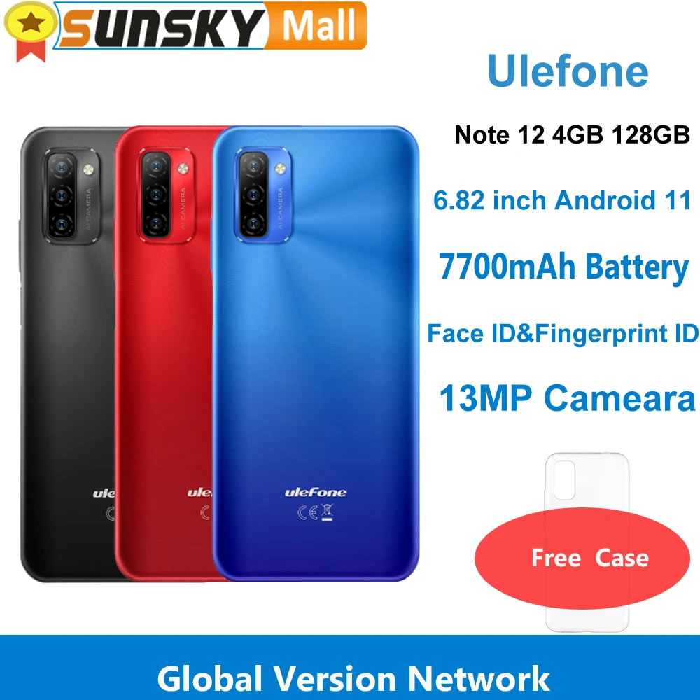 Ulefone Note 12 смартфон с 5 5-дюймовым дисплеем четырёхъядерным процессором ОЗУ 4 Гб ПЗУ