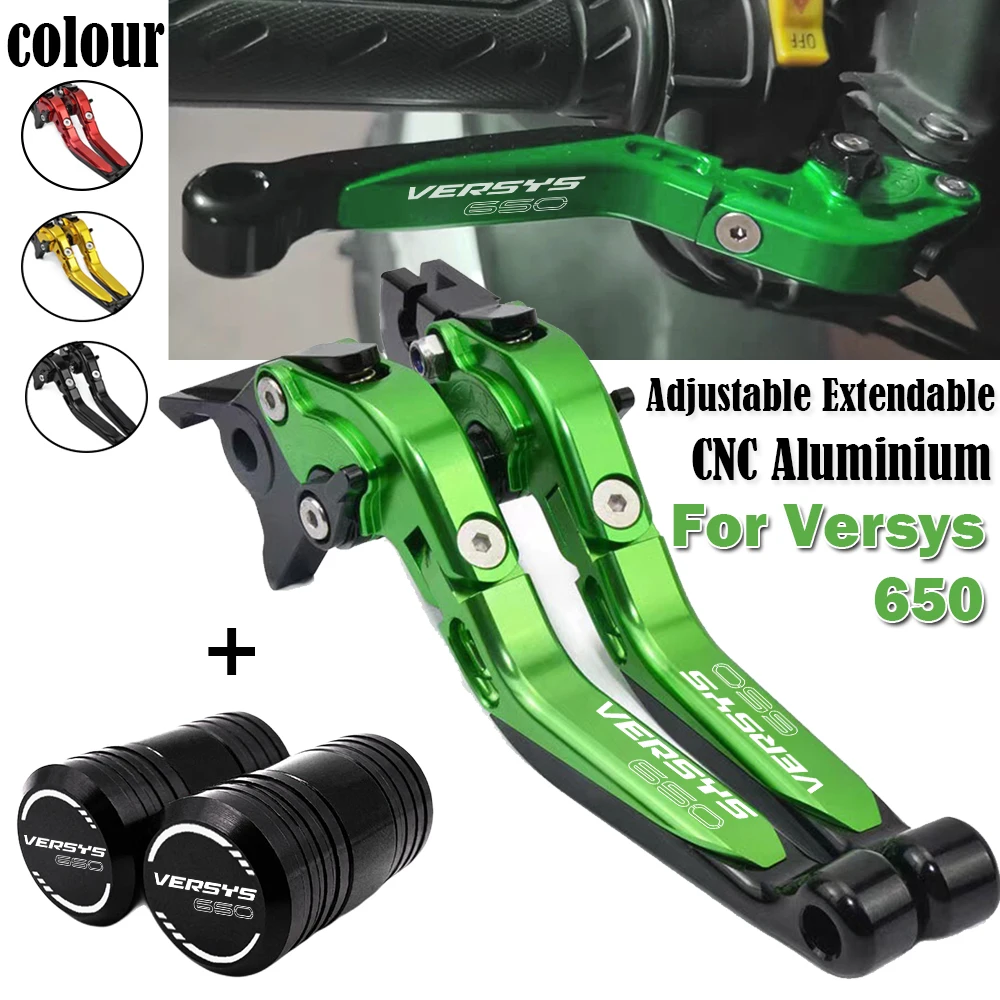 

For Kawasaki VERSYS 650 Versys650cc 2015-2023 Motorcycle Accessories Extendable Folding Adjustable Brake clutch Handle levers