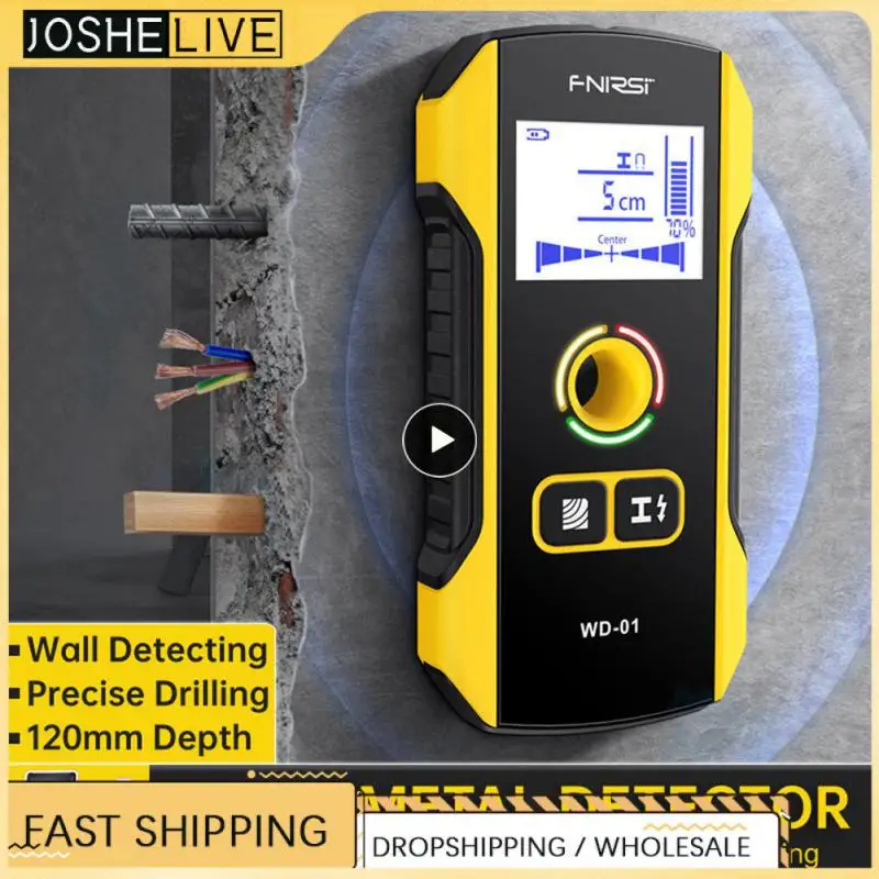 

Professional Wall Scanners For Ac Live Cable Universal Metal Pipes Rebars Detecting Tool Positioning Hole Wd-01 Wall Detector