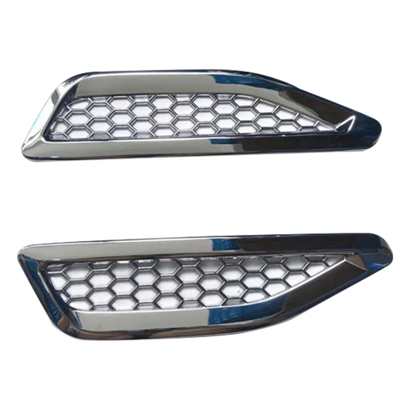 

1 пара автомобильных хромированных боковых вентиляционных отверстий, впускной капюшон, боковые крылья, вентиляционная крышка, крышка, отде...