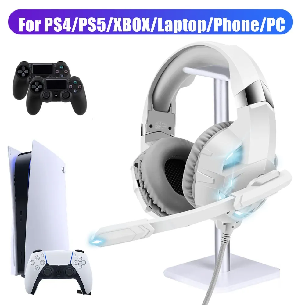 new super bass headset gamer headphones computer pc over ear 9d stereo phone gaming headset with microphone for ps4 ps5 xbox free global shipping