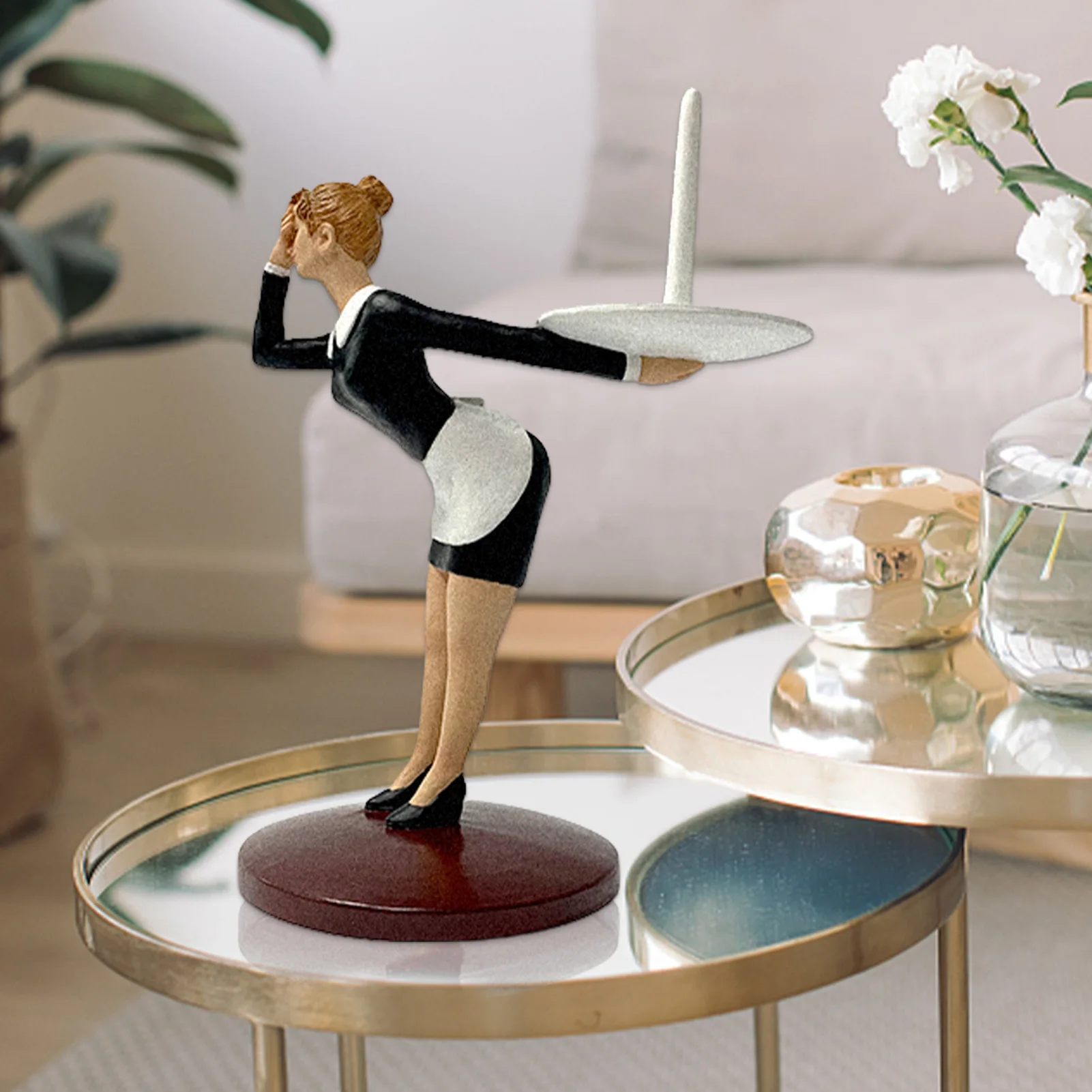 

Креативный держатель рулона для кухни, декоративный держатель для бумажных полотенец в виде кошки для йоги, Очаровательная подставка для б...