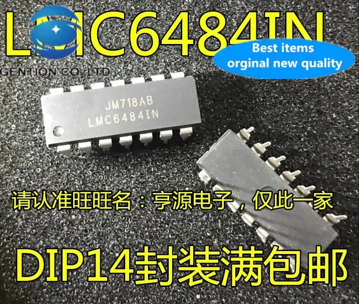 

10pcs 100% orginal new LMC6484 LMC6484IN LMC64841N DIP-14 Operational Amplifier