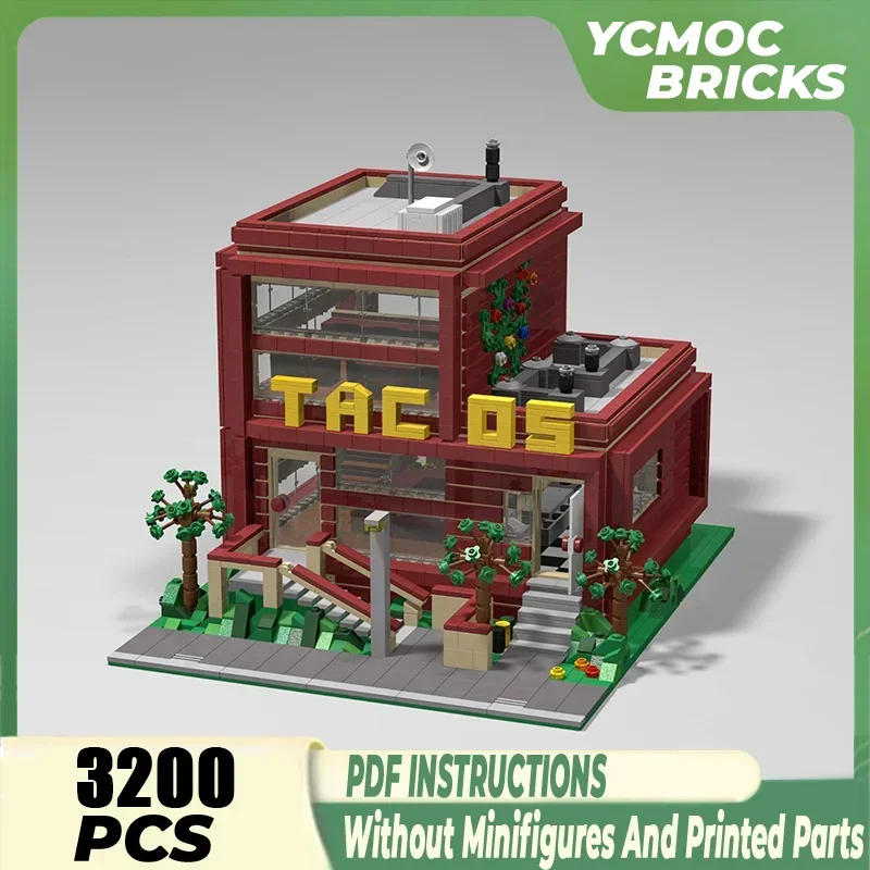 DIY Сборка город вид на улицу игрушки Moc строительные блоки модульная модель
