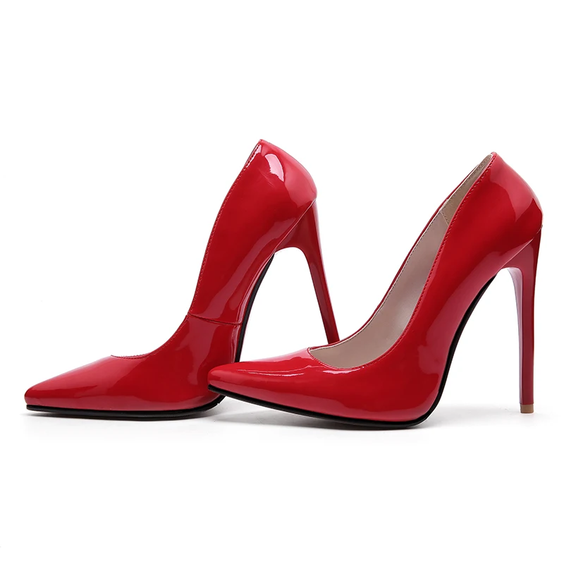 Jiovodo Women Shoes High Heel Pointed Toe Classic Slip On Dress Pumps Spring Lady  Stiletto Large Size US4-15