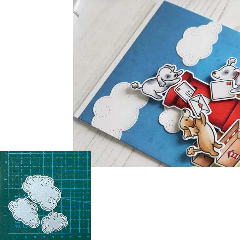 

Die Cutter For Scrapbook Decorating Multi Cloud Pattern Craft Paper Cutting Stencil Photo Album Blade Punch Embossing Decorative