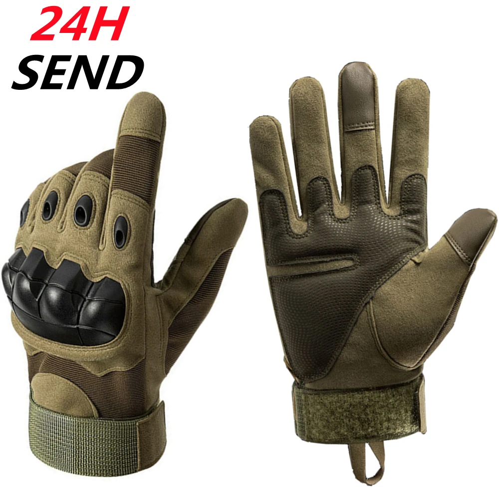 

Tactical Full Finger Gloves Antiskid Military Camo Wear Resistance Gloves Airsoft Motorcycle Touch Screen For Hunting Shoot HOT
