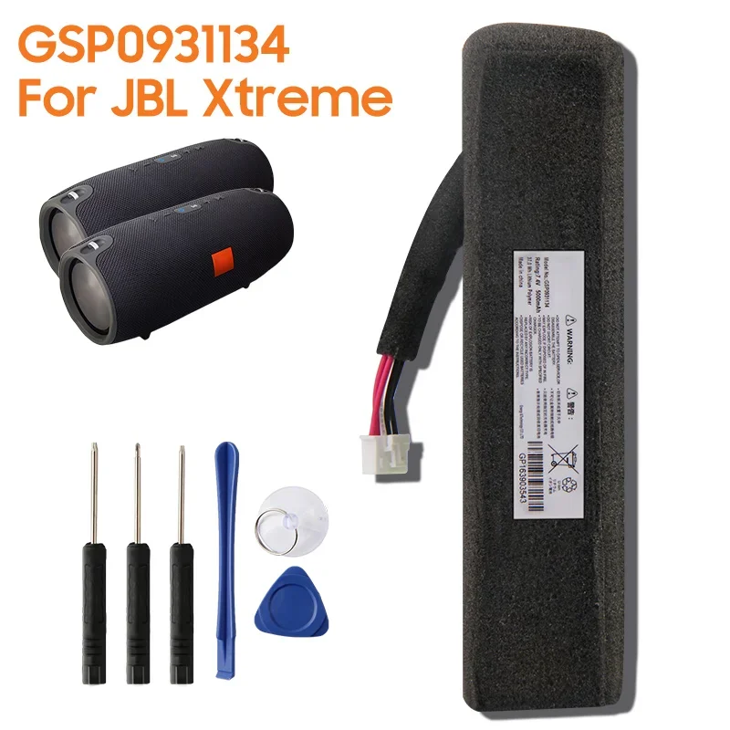Фото Новая сменная батарея GSP0931134 для JBL Xtreme Bluetooth Audio, уличный динамик, перезаряжаемые батареи, высокая емкость 5000 мАч №1