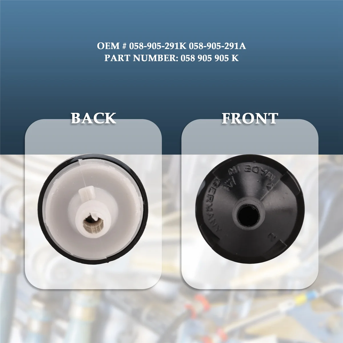 Обратный клапан вакуумного воздушного насоса для Audi A4 TT Passat 1.8T Номер детали: 058 905