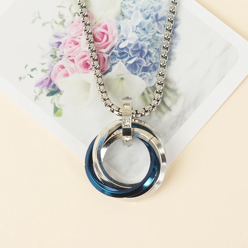 Модное кольцо регулируемая цепочка ожерелье для женщин подвеска ювелирные