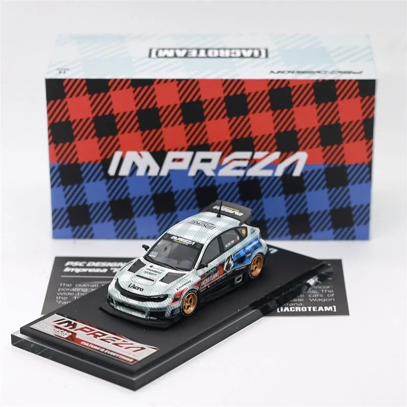 Фото Коллекционная модель автомобиля Time Micro x PSC DESIGN 1:64 Impreza 