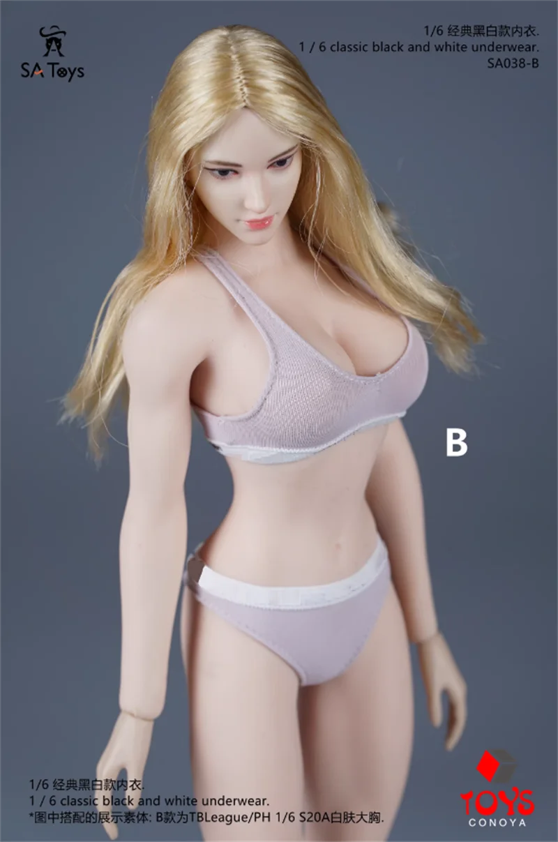 Фото SA Toys SA038 1/6 Масштаб Классическое нижнее белье Спортивный жилет для йоги Трусы Комплект солдатской одежды Модель подходит для 12 дюймов Фигурка тела куклы №3