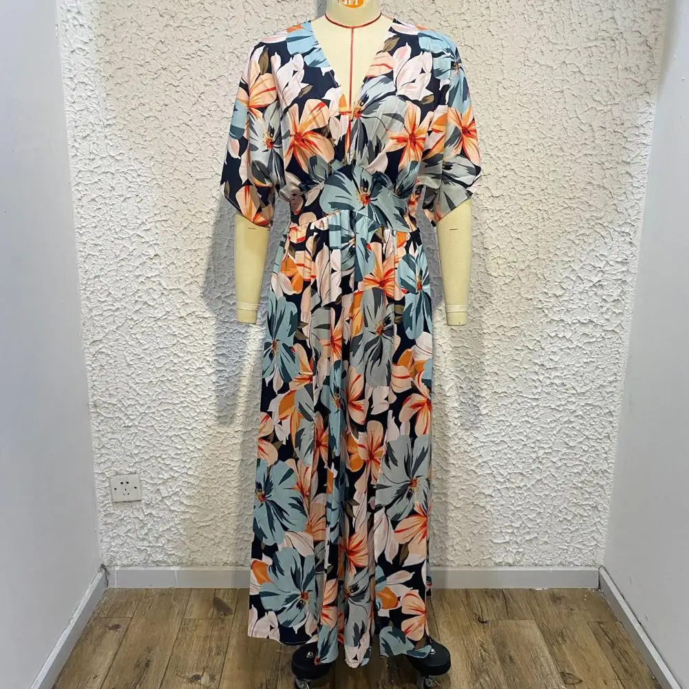 

Women Maxi Dress Side Split Women Party Dress Breathable Women Party Dress