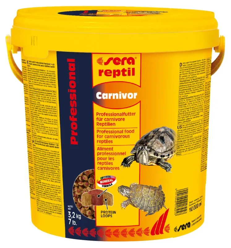 Сера Корм для рептилий Reptil Professional Carnivor 10000 мл 3 2 кг ведро S1825 |