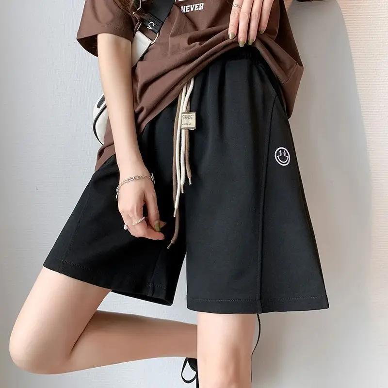 Женская однотонная прямая летняя одежда удобные шорты в стиле &quotкэжуал&quot с