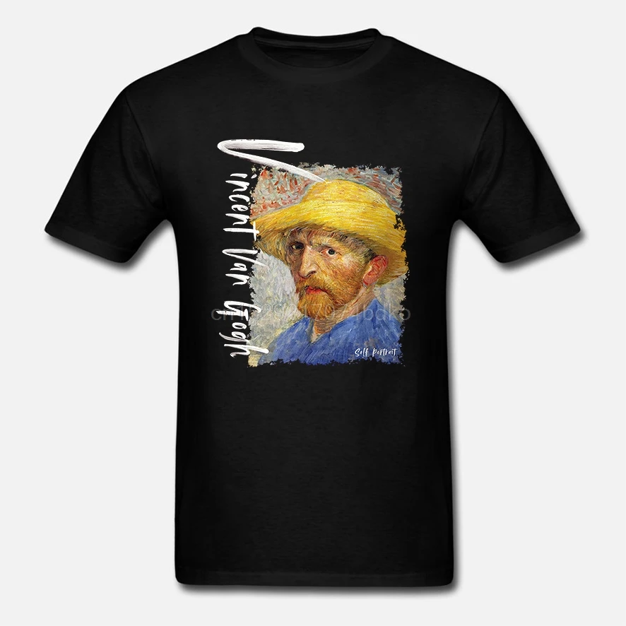 Мужская футболка с соломенной шляпой Автопортрет Винсента Ван Гога XS ~ 4X artemyk