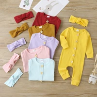newborn rompers infant cute baby clothes knitted jumpsuits spring and autumn long sleeve jumpsuit baby onesie