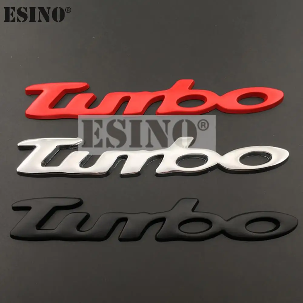 

100 x Car Styling Turbo Boost Loading Boosting 3D Metal Chrome Zinc Alloy Emblems Badges Stickers Decals for Mitsubishi Subaru