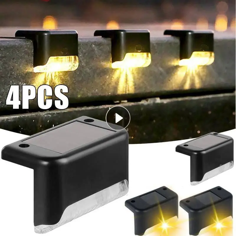 

Светодиодная лампа на солнечной батарее, уличное садовое освещение для дорожек, лестниц, дорожек, лестниц, водонепроницаемое украшение для ...