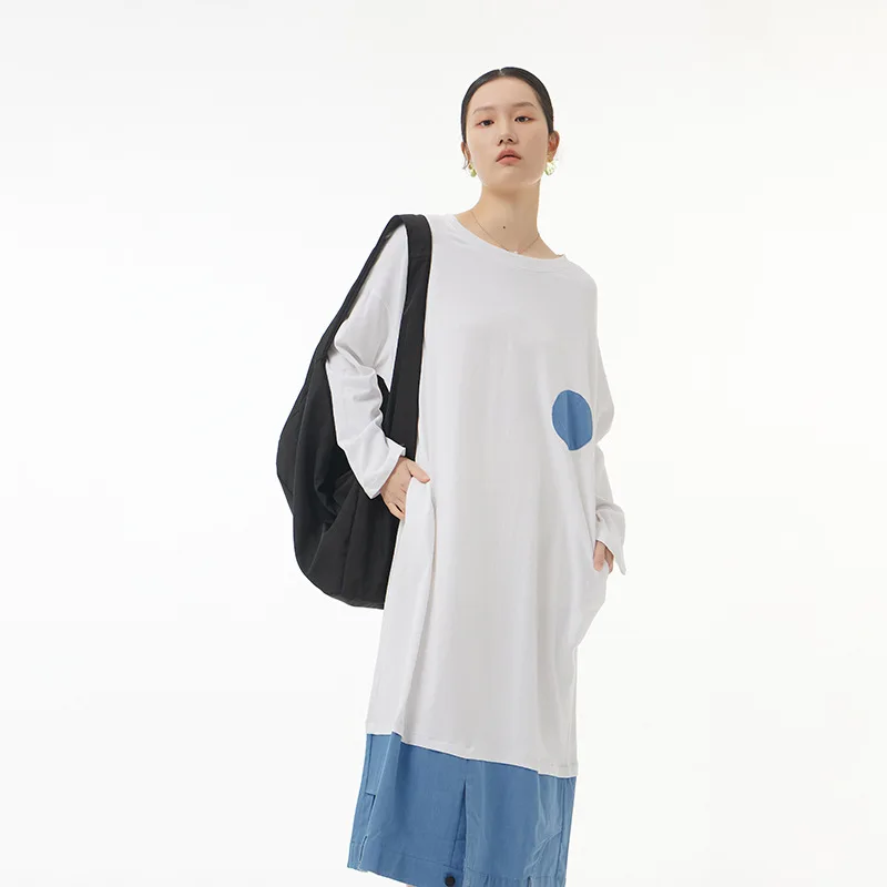 Женское джинсовое платье с вышивкой свободное приталенное большого размера