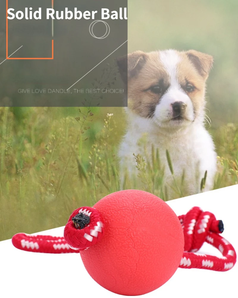 

Pet Dog Toy Chewing Toys Pet Tooth Cleaning Indestructible Dog Food Ball Interactive Rubber Balls for Small Large Dogs Puppy Cat