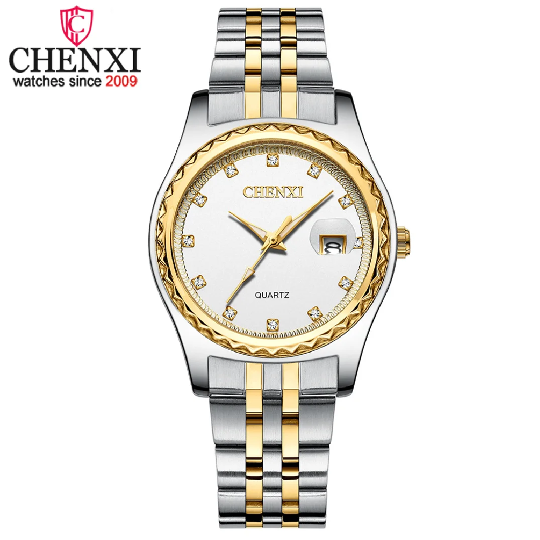 CHENXI New Women Watch Luxury Stainless Steel Clock Female Analog Quartz Watches Fashion Casual Ladies Waterproof Wrist Watch