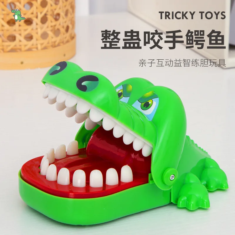 

2023 New Children'S Tricky Finger-Biting Crocodile Simulation Sound And Light Shark Spoof Decompression Artifact Hot-Selling Toy