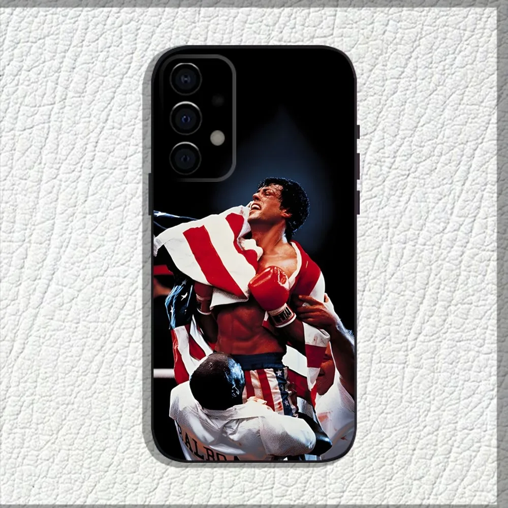 R-RockyS B-Balboa Phone Case For Samsung Galaxy A13 A21s A22 A31 A32 A52 A53 A71 A80 A91 Soft Black Shell