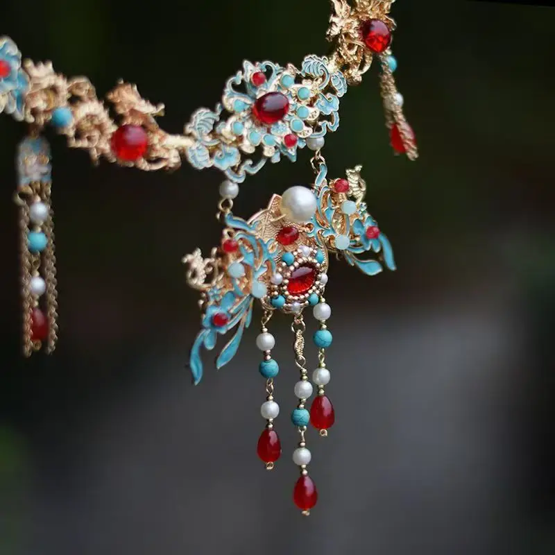 Ожерелье из меди cloisonne