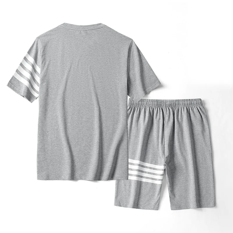 Ropa Short Sleeve Men Clothing Korea Fashion Mens Designer Clothes Summer 2 Piece Sets 2023 Men Outfit T-Shirts & Shorts Clothes