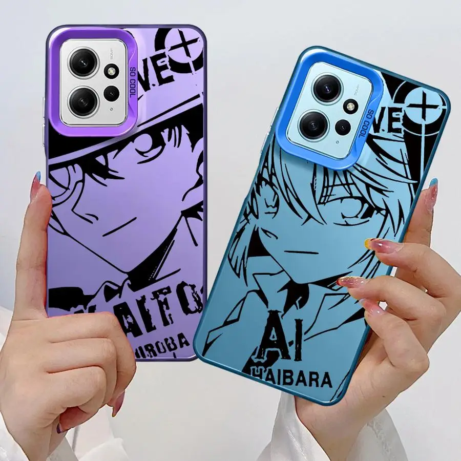 Чехол для телефона D-etective C-onan H-aibara Xiaomi 12T 13T K60 Ultra 11 Lite Poco X3 NFC Pro F4 F3 GT X5 5G C50 C51