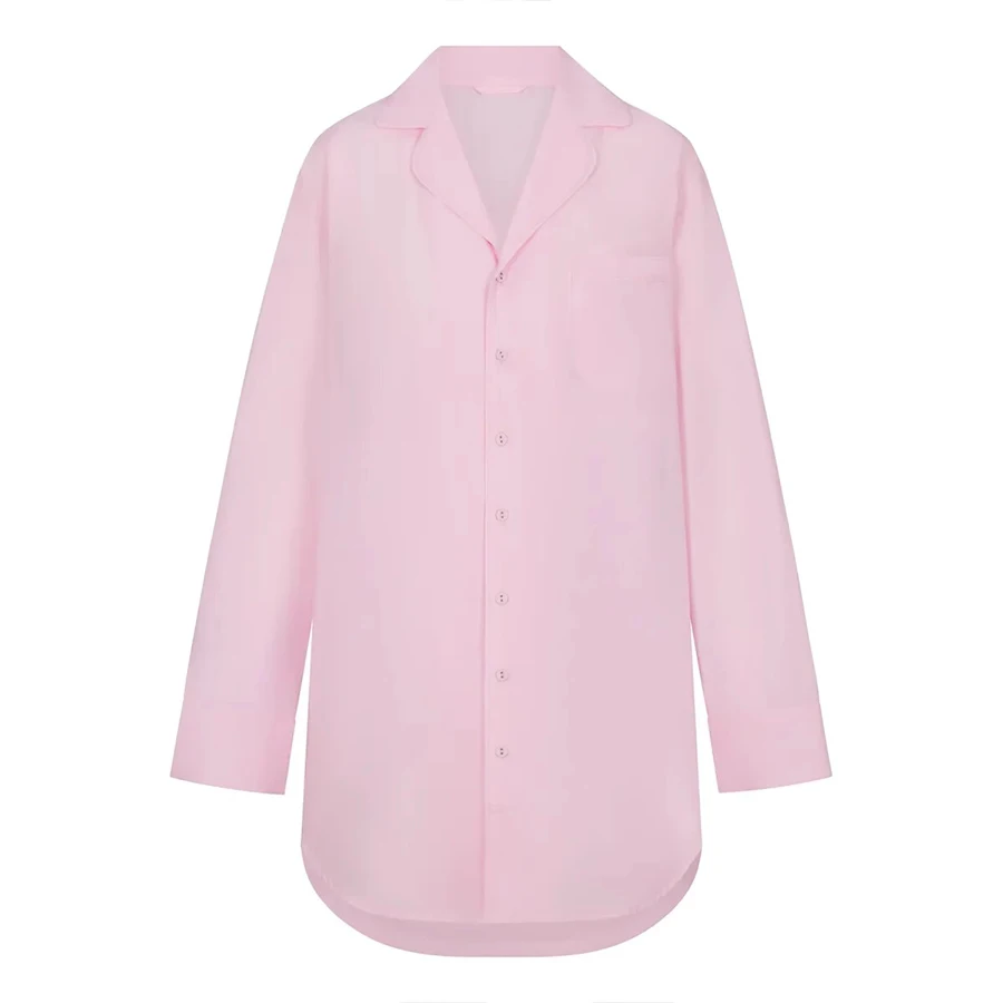 NIGO LP женская осенне-зимняя однотонная рубашка с v-образным вырезом стильное