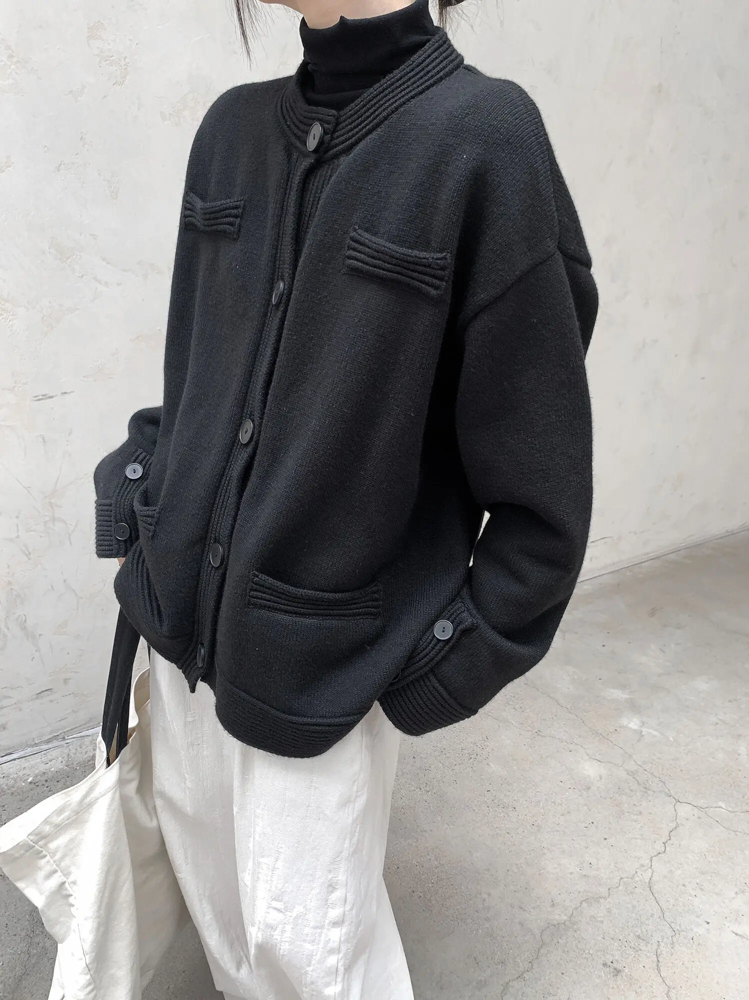 UMI MAO кардиган женский осенне-зимний новый корейский вариант пальто свободный и