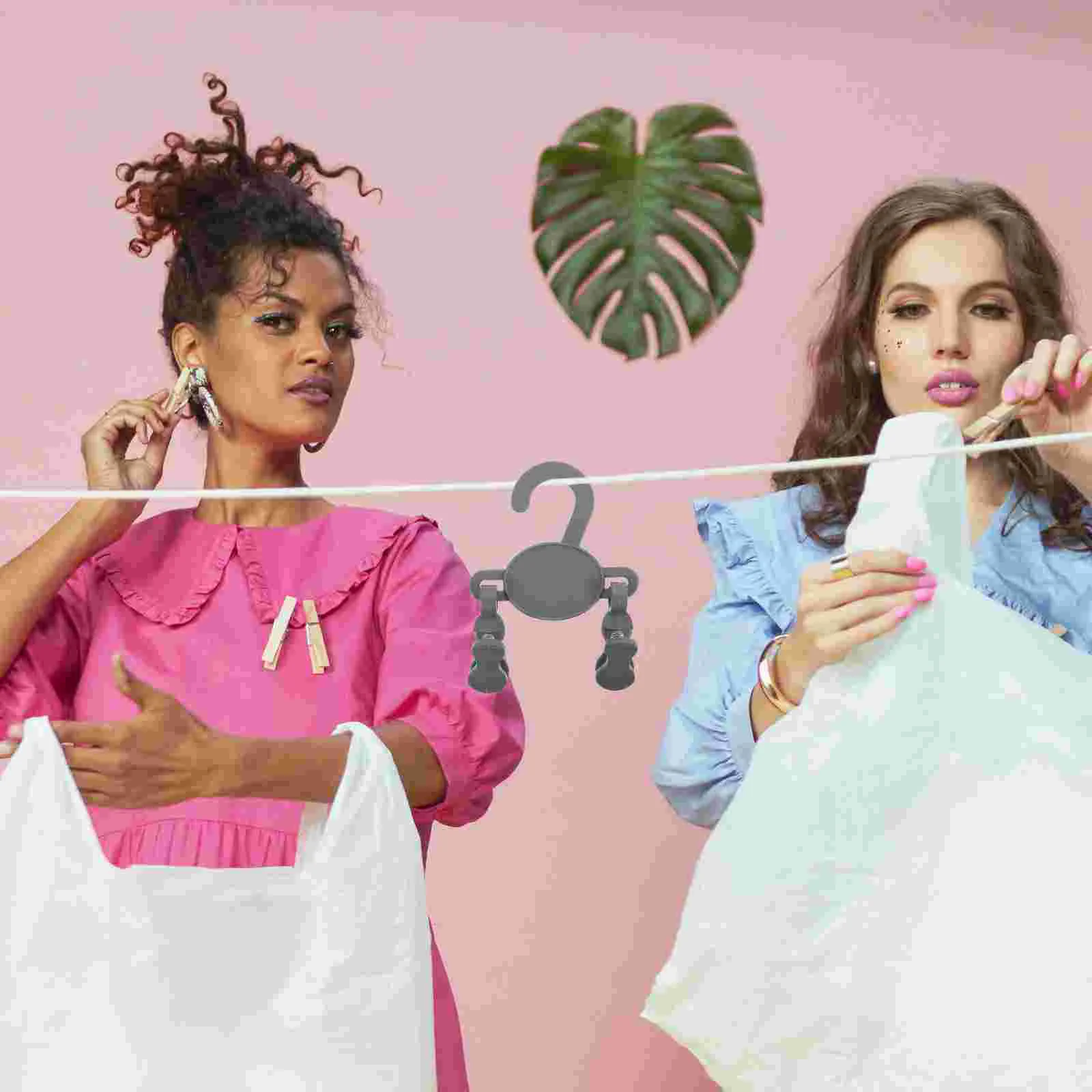 

10 Pcs Socks Clip Bags Hanging Organizer Skirt Hangers Baby Clips Clear Shoe Rack Hat Boot Closet Pants