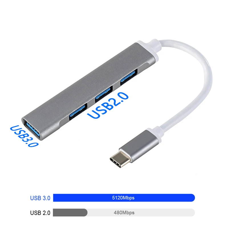 USB-концентратор 4 в 1 otg USB C на 2022 док-станция для Lenovo Xiaomi Macbook Pro 13 15 Air аксессуары ПК 3