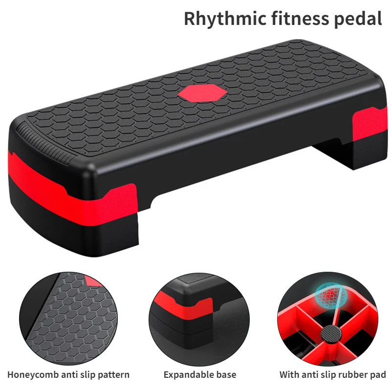 

Fitness Equipment Steppers Adjustable Aerobic Step Gym Platform Exercise Board Aerobic Stepper Home Rhythmic Yoga Pedal Fitness