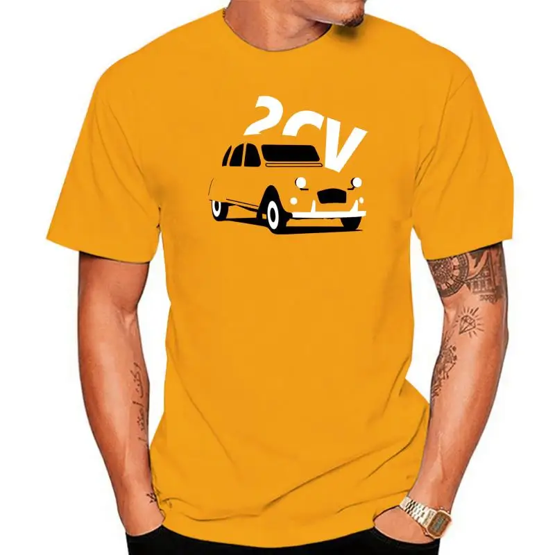 

2022 New Summer Style Fashion T-shirt France Car 2CV Inspired Men's T-Shirt Gift for Dad, Uncle Grandad Cool Fashion Car