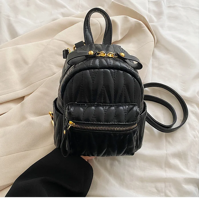 

2022 New Women Casual PU Backpack Fashion Travel Backpacks