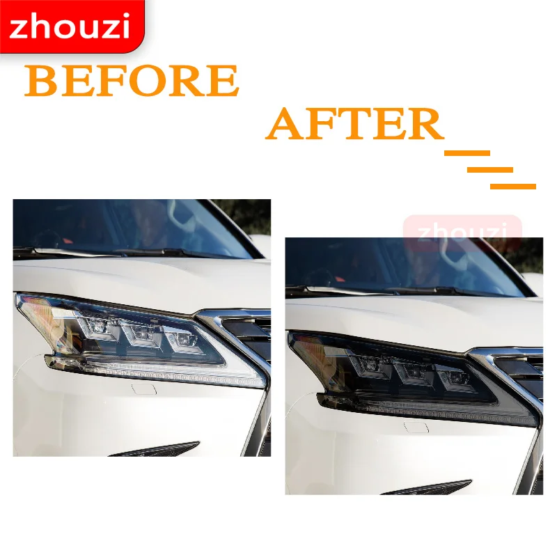 

Для Lexus LX570 2015 2016 2017 2018 2019 Защитная пленка для автомобильной фары ТИНТ Черная задняя фара прозрачная наклейка из ТПУ аксессуары