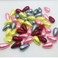 12x22mm 1030pcs wholesale multicolour faux pearl teardrop imitation pearl waterdrop loose beads for diy jewelry making