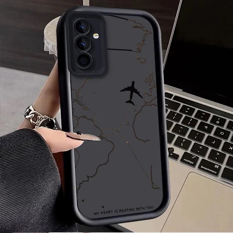 Фото Чехол для самолета для Samsung Galaxy A35 5G A50 A53 A34 A33 A32 A30 A22 4G A21S A16 A15 A14 A13 A12 A10S A10 A06 A05S M55 M54 Cover №3