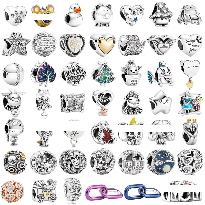 Подвеска серебряная для браслета Pandora с гравировкой логотипа |