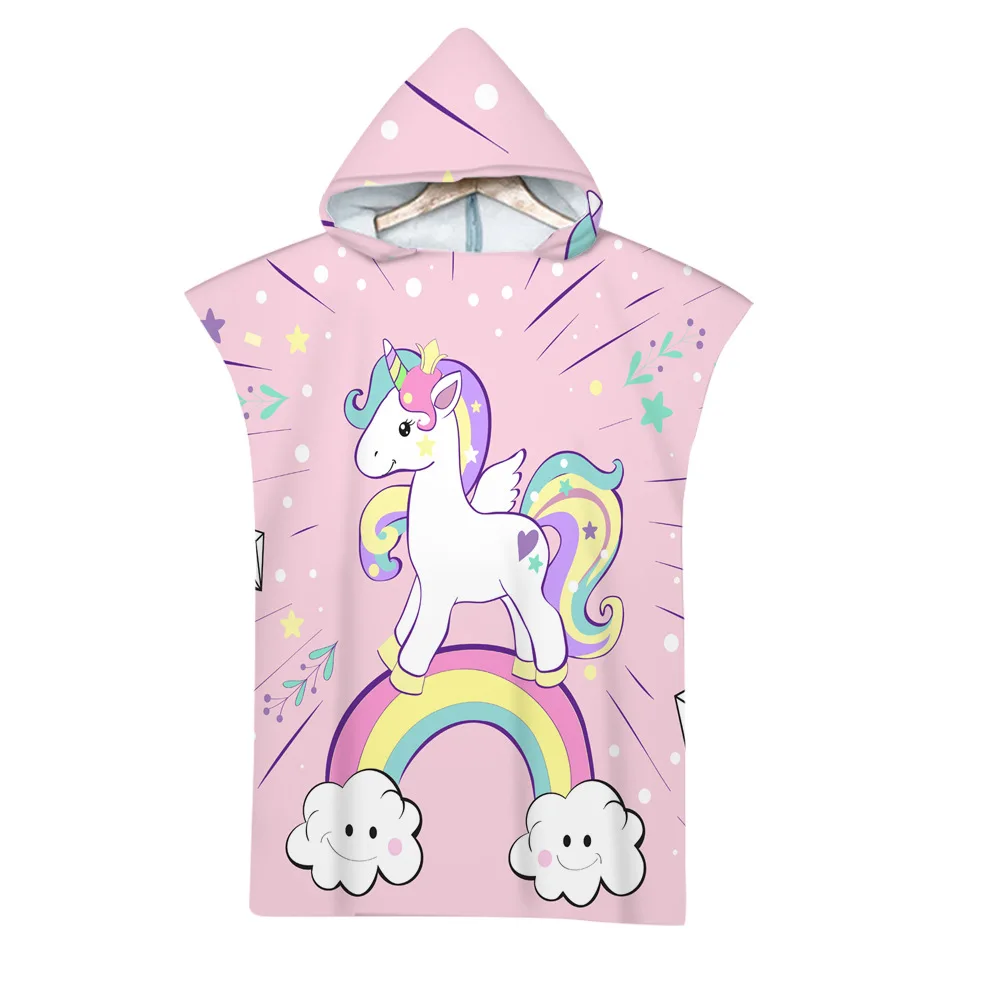 Microfiber Wetsuit Adult Child Parent-child Changing Poncho 