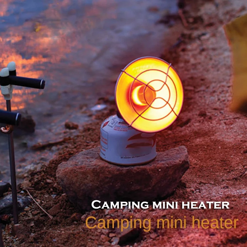 

New Outdoor Camping Mini Portable Anti-Hot Stainless Steel Heater Gas Heating Stove Autumn and Winter Camping Fish Tent Heating