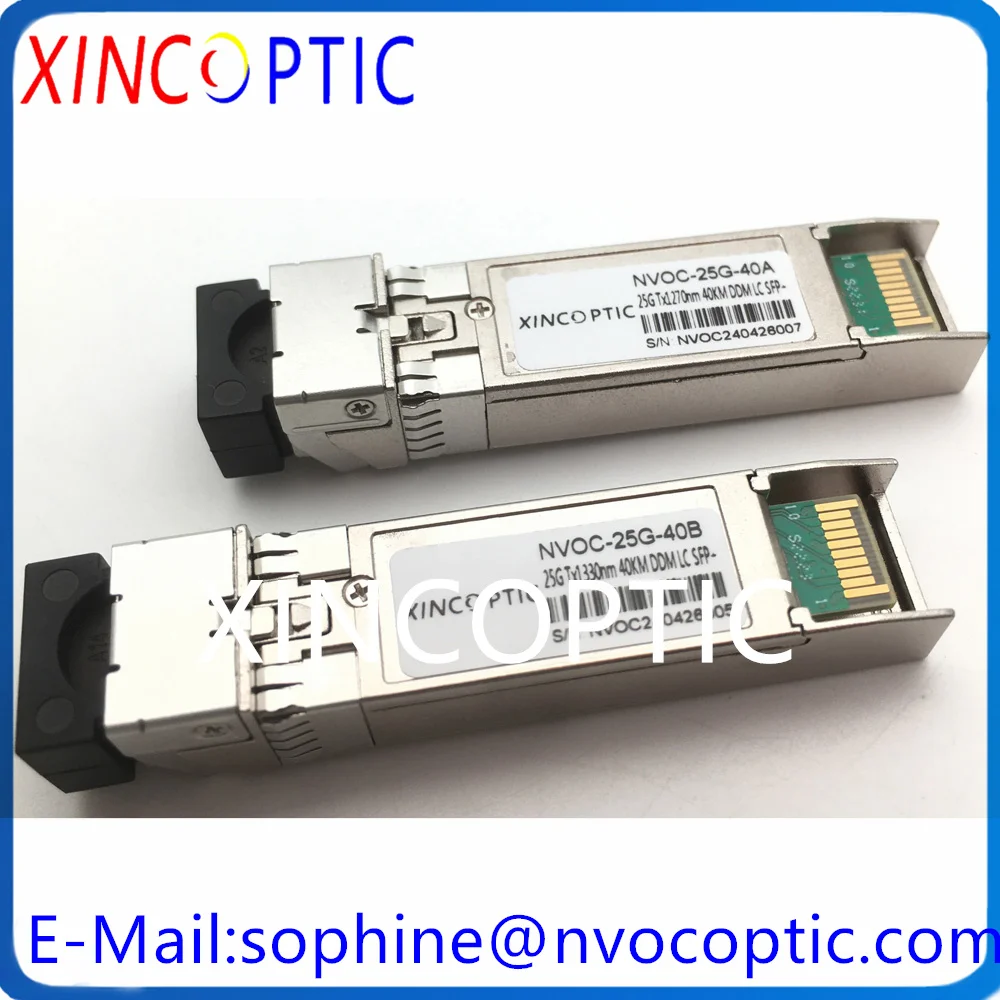 25G SFP28 + SMF одномодовый волоконный модуль BIDI SFP Simplex B-i-направленных LC 1270/1330nm 40KM DDM