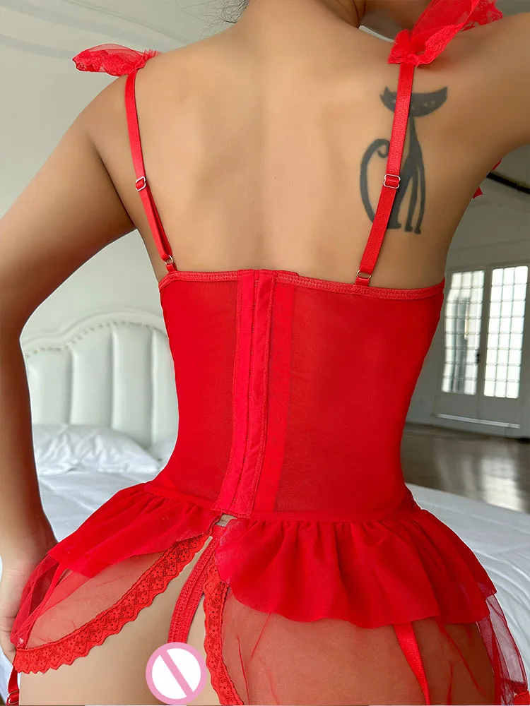 Рисунок 4 - Милая прозрачная газовая ночная рубашка с стрингами