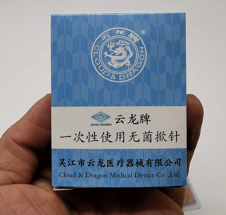 Иглы для ушной аккупунктуры Пресс-игла Стерильные 0,22 * 1,5 мм, 100 штук пшеничная острица.