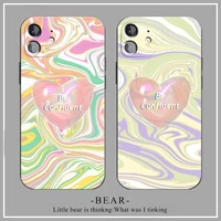 fashion love gradient colorful phone case for iphone 11 pro 13 max 8 7 6s plus se 2020 x xr xs 6 12 mini cover funda carcasa
