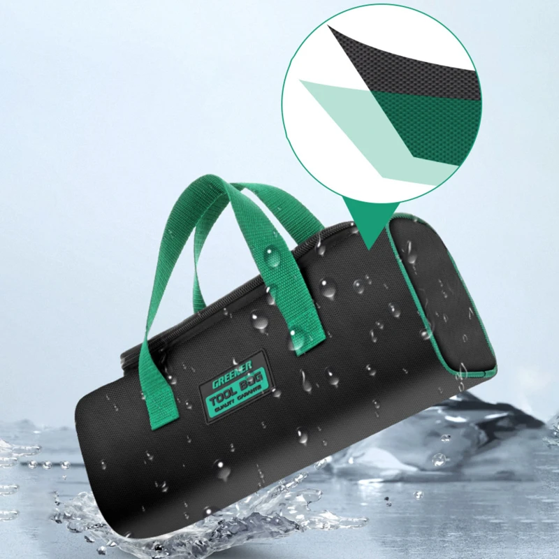 

Многофункциональная сумка для инструментов, прочная водонепроницаемая сумка для хранения с несколькими карманами, с защитой от падения, из ткани Оксфорд, сумки для электриков